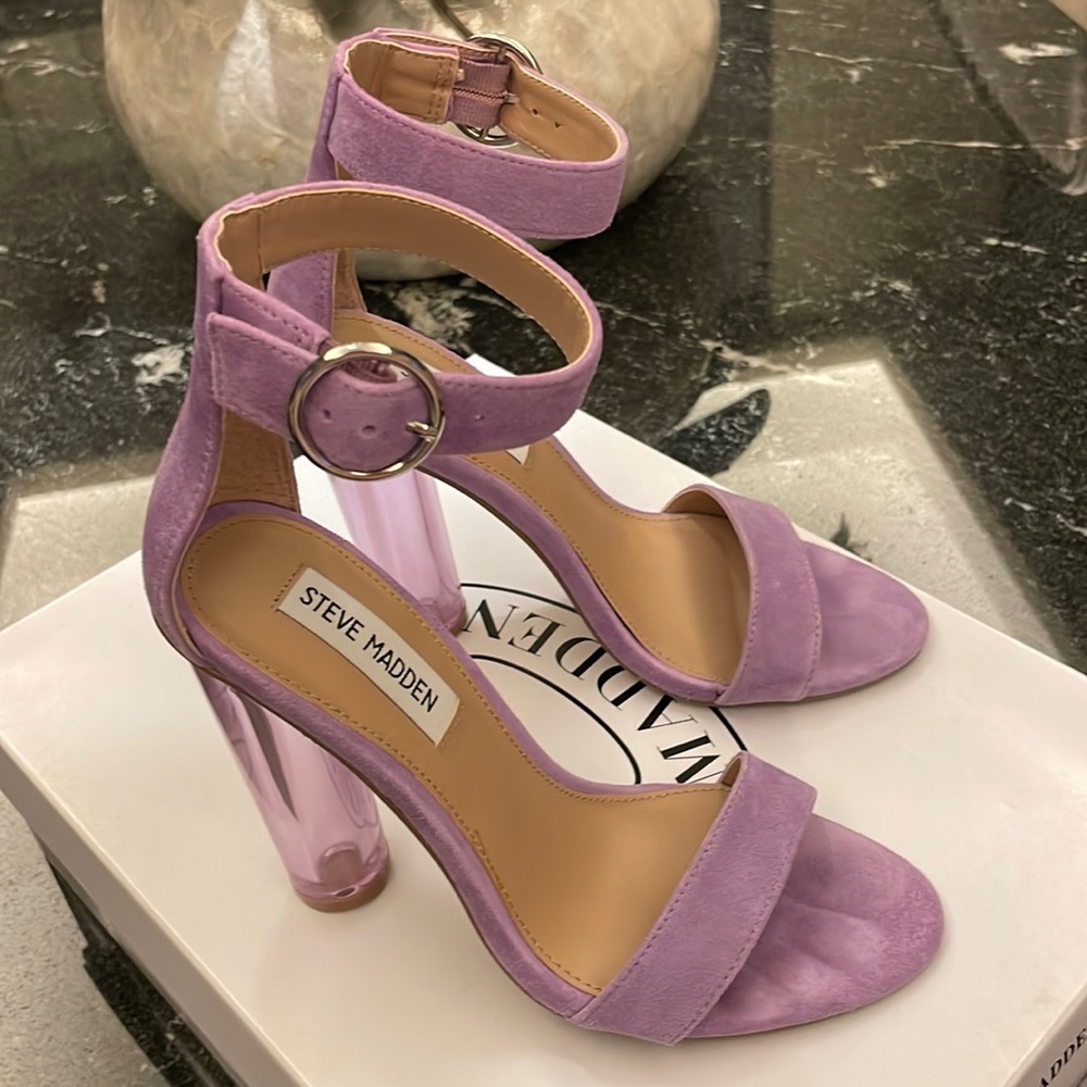 Steve Madden Lavender Suede Teaser Sandal